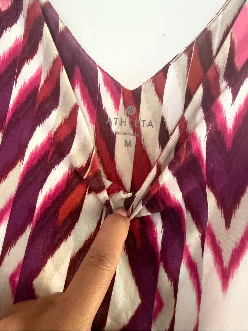 Athleta Pink and Purple Geometric Mini Dress - Picture 4 of 4